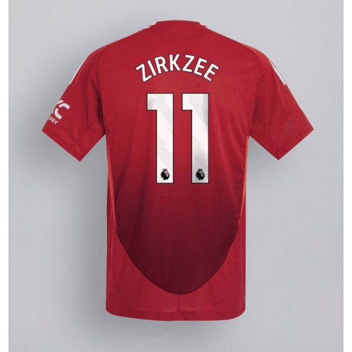 Fotbalové Dres Manchester United Joshua Zirkzee #11 Domácí 2024-25 Krátký Rukáv